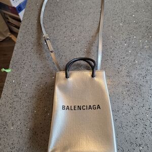 Balenciaga Silver Mini Bag